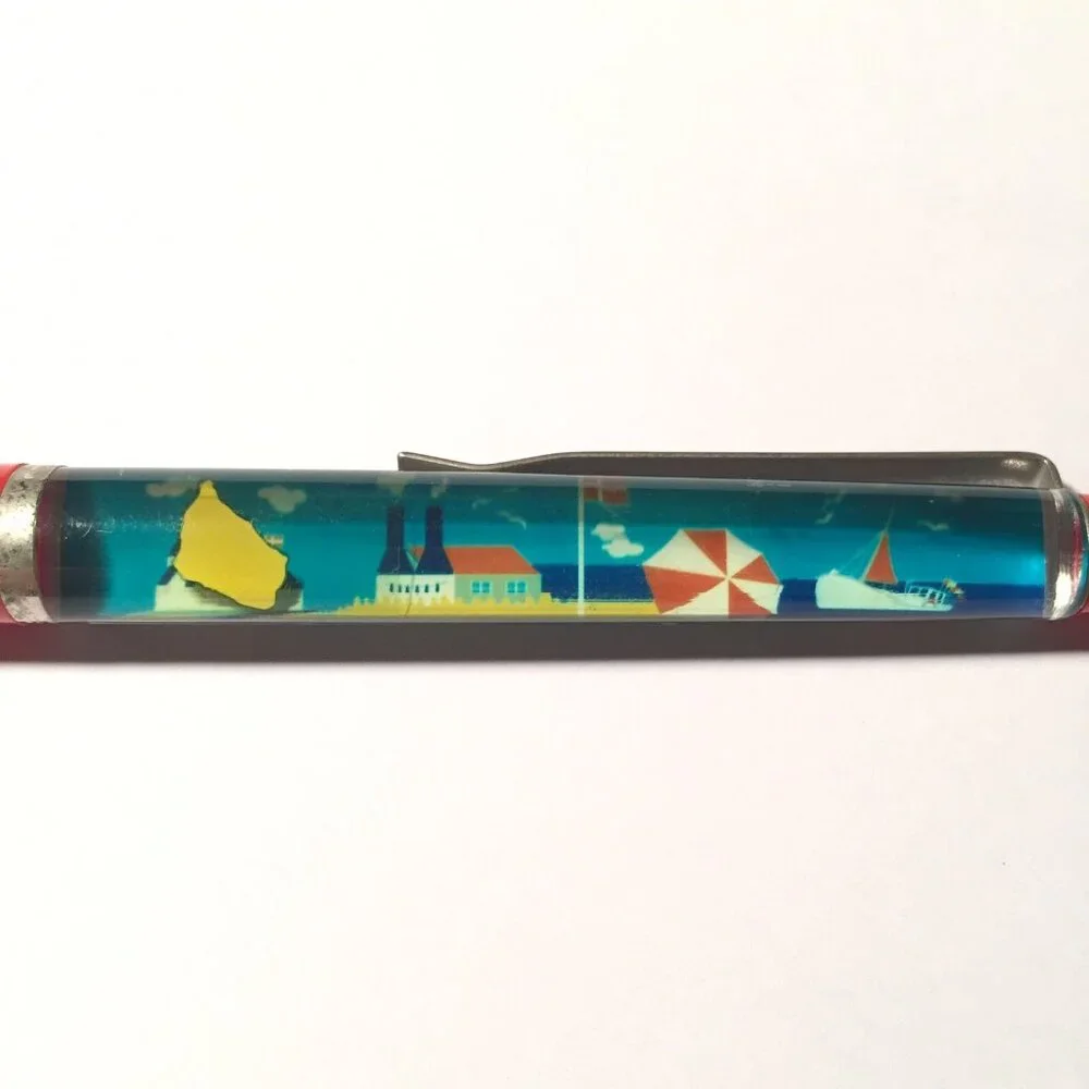 Bornholm Denmark Floaty Pen Souvenir Promo Vacation Holiday Beach Island Vintage